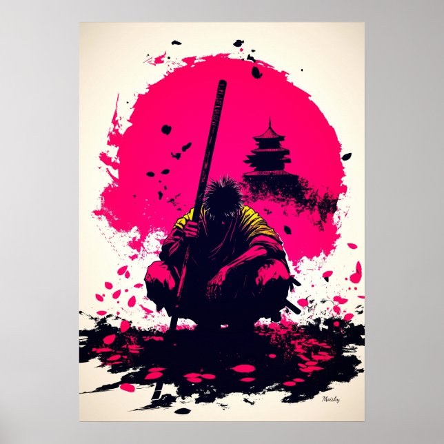 Silent Warrior Monk Under the Rising Sun Poster (Front)