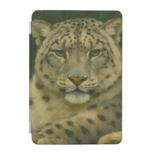 Silent Watcher – Snow Leopard in Forest Light iPad Mini Cover