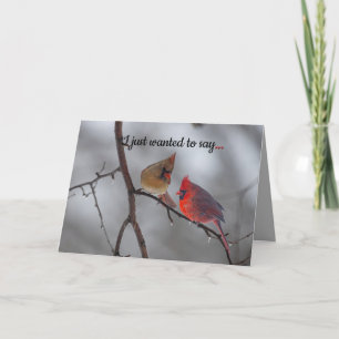 Silent Wonders "I miss you'" card. Holiday Card
