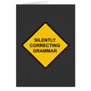 Silently Correcting Grammar Cards