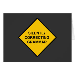 Silently Correcting Grammar Cards