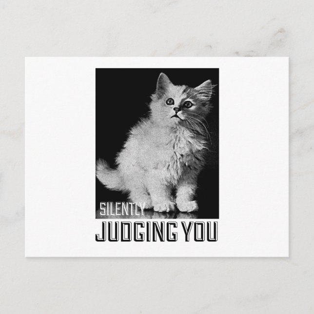 Silently Judging You Postcard (Front)