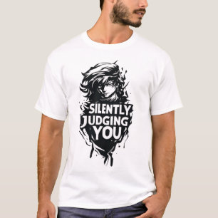Silently Judging You Wild Anime Hair Grunge Street T-Shirt