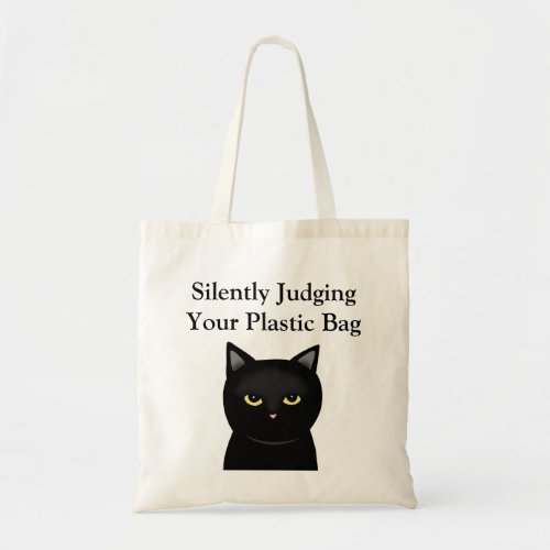 Silently Judging Your Plastic Fun Environmentalist Tote Bag