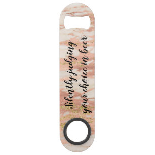 Silently Judging Your Taste in Beer Rose Gold Bar Key