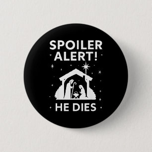 Siler Christmas Nativity Scene Funny Christian Slo Button