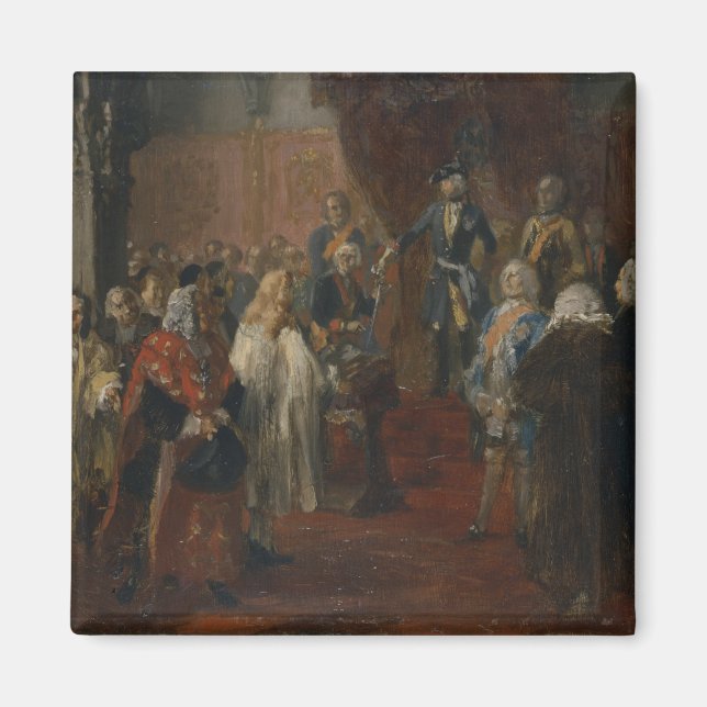 Silesian homage scene, 1855 magnet (Front)