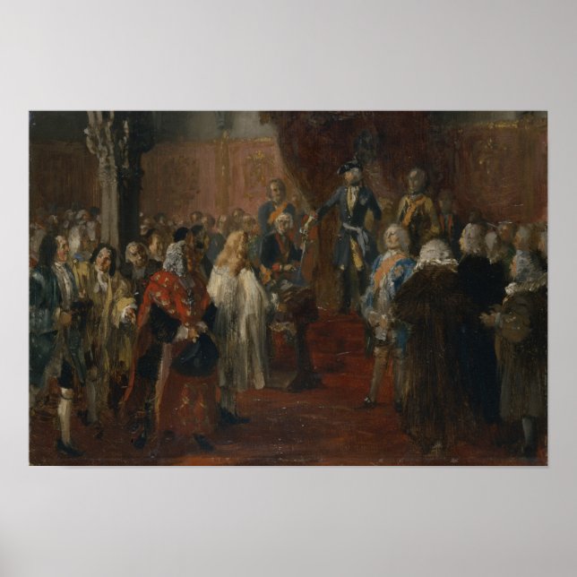 Silesian homage scene, 1855 poster (Front)