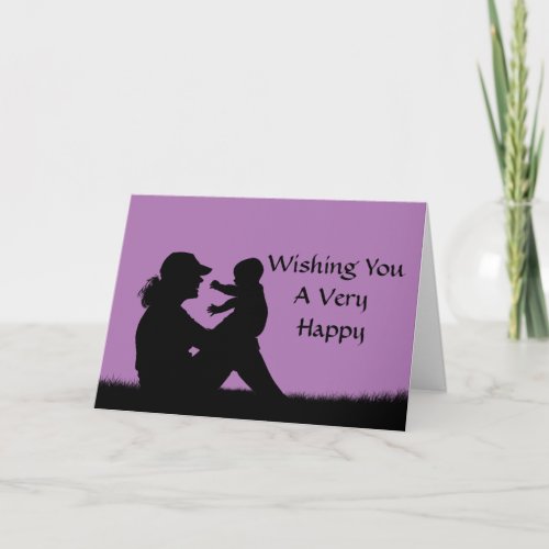 Silhouette 1st Mothers Day Card