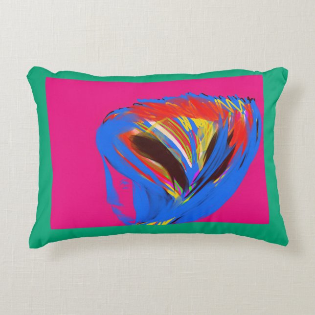 Silhouette and Colors Accent Pillow (Front)