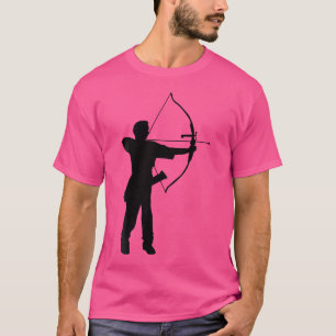 Silhouette Archery Archer Player Bow And Arrow Sho T-Shirt
