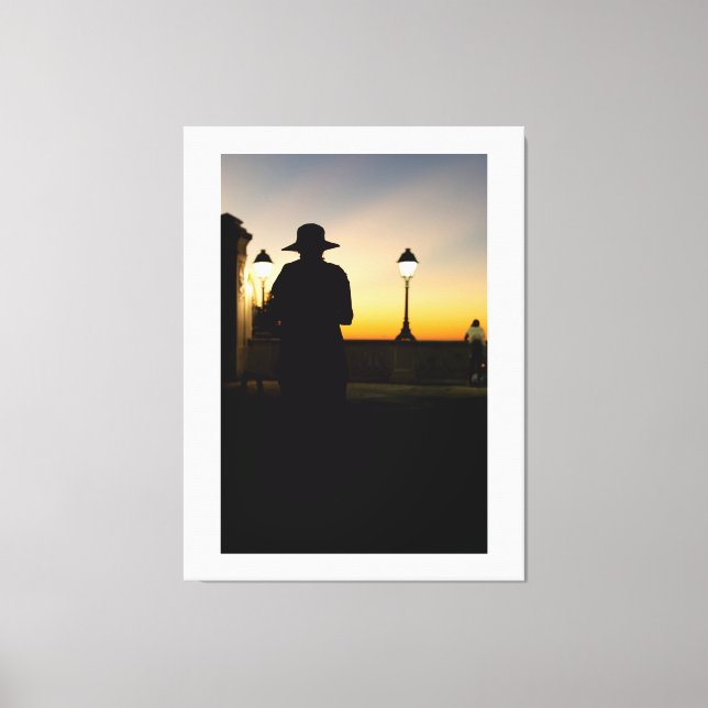 Silhouette at Sunset Canvas Print (Front)