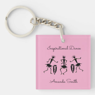 Silhouette, Awesome Inspirational Dance Keychain