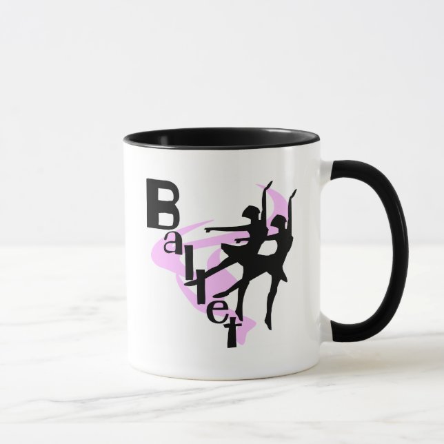 Silhouette Ballet T-shirts and Gifts Mug (Right)