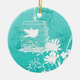 Silhouette Birds...ornament Ceramic Ornament