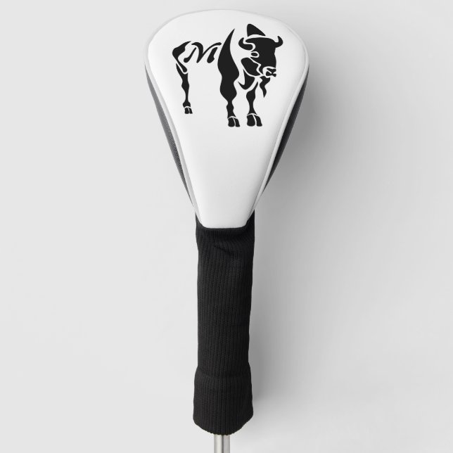 Silhouette Black Buffalo Golf Head Cover (Front)