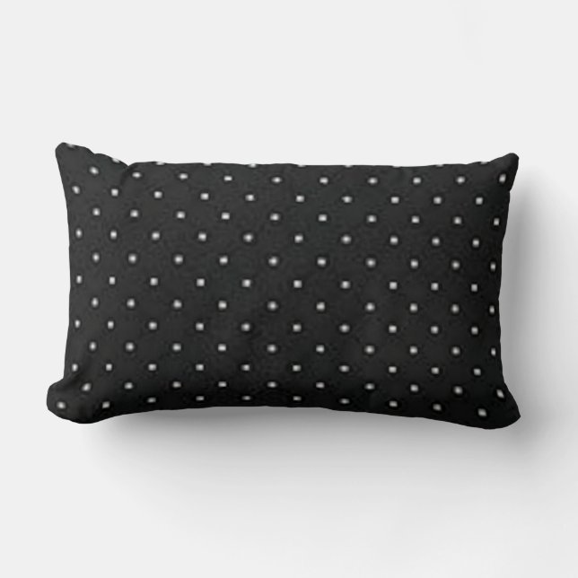 Silhouette Black Coordinating Fabric Lumbar Pillow (Front)