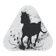 Silhouette, black horse speaker