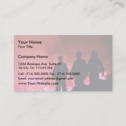 Customizable Silhouette Business Cards