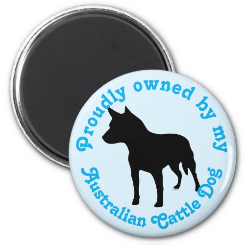 Silhouette Cattle Dog Magnet