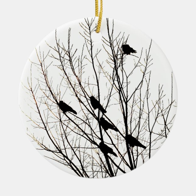 Silhouette Ceramic Ornament (Front)