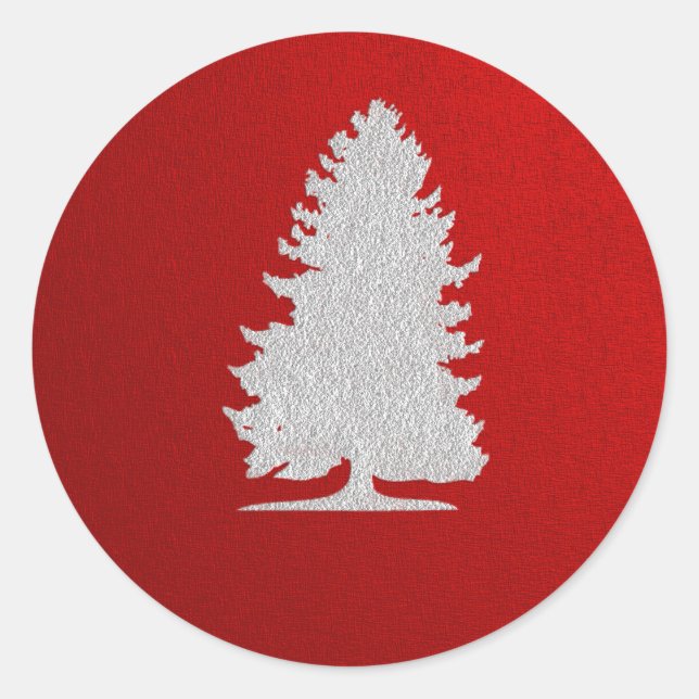 Silhouette Christmas Sticker (Front)