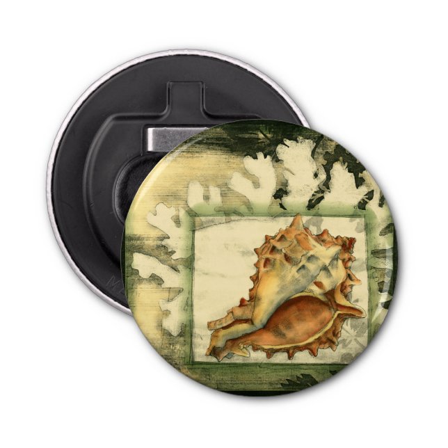 Silhouette Conch Shell Bottle Opener (Front)