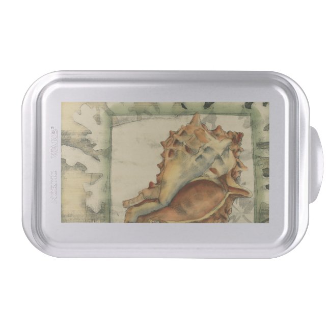 Silhouette Conch Shell Cake Pan (Front)