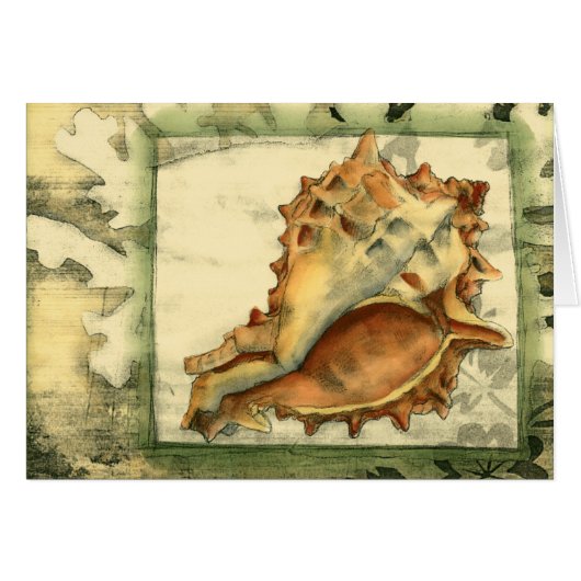 Silhouette Conch Shell Cards (Front Horizontal)