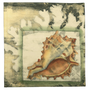 Silhouette Conch Shell Napkin