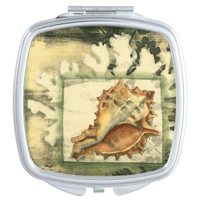 Silhouette Conch Shell Vanity Mirror (Front)