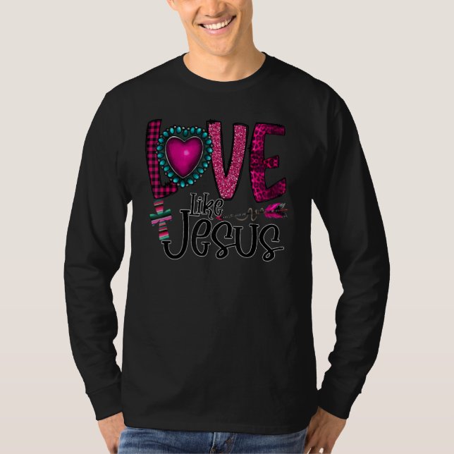 Silhouette Costume Love Like Jesus, Christian Vale T-Shirt (Front)