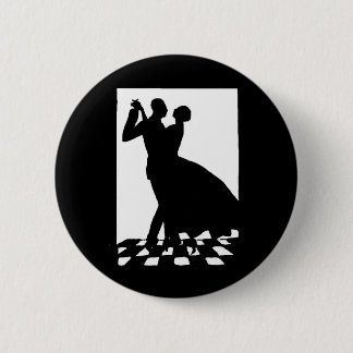silhouette couple dancing in the dark button