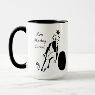 Silhouette Cowgirl Barrel Racing Mug
