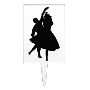 SILHOUETTE DANCERS CAKE TOPPER