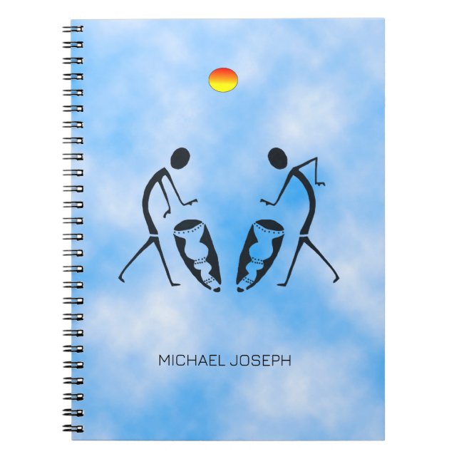 Silhouette Dancers Celebration Birthday Notebook (Front)