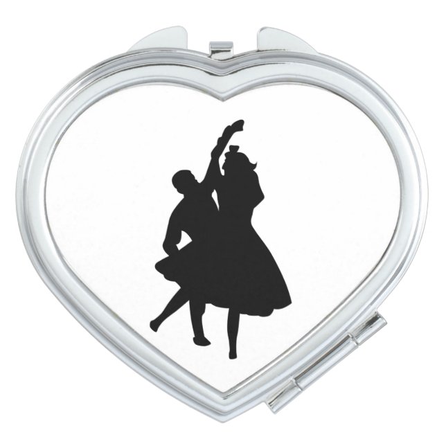 SILHOUETTE DANCERS MAKEUP MIRROR (Front)