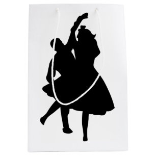 SILHOUETTE DANCERS MEDIUM GIFT BAG