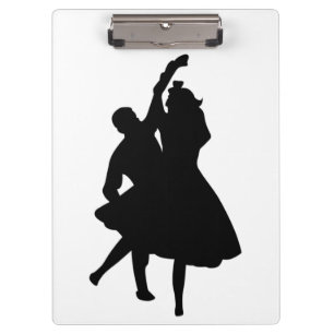 SILHOUETTE DANCERS NOTEBOOK CLIPBOARD