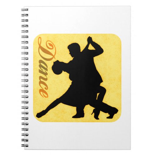 Silhouette Dancing Couple Notebook