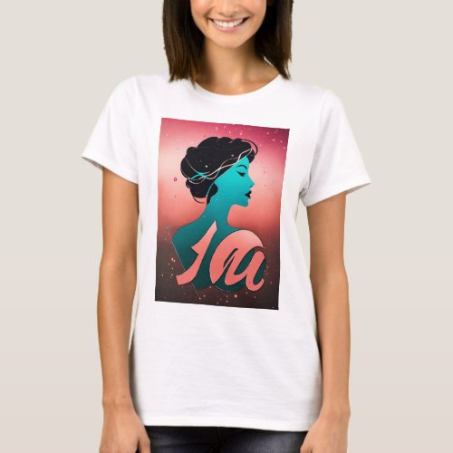  Silhouette design womens t_shirt 