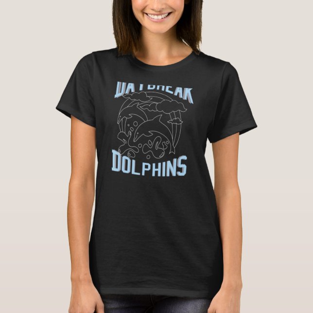 Silhouette Dolphins Daybreak Elementary School Spi T-Shirt (Front)