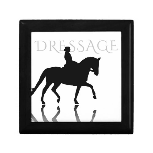 Silhouette Dressage Horse with Reflection Gift Box