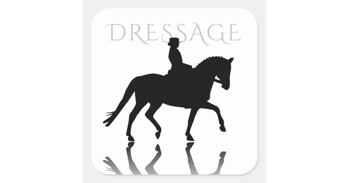dressage horse outline