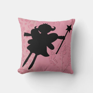 Silhouette Fairy Princess Pillow