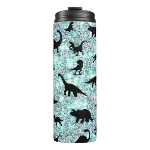 silhouette fish shark whale gradient galaxy space thermal tumbler