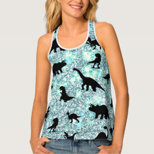 silhouette fish shark whale gradient Sparkle galax Tank Top