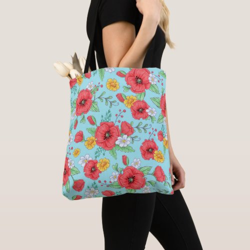 Silhouette Floral Fantasy Cosmetic Bag