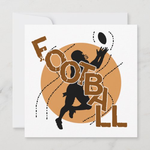 Silhouette Football T shirts and Gifts Custom Announcements