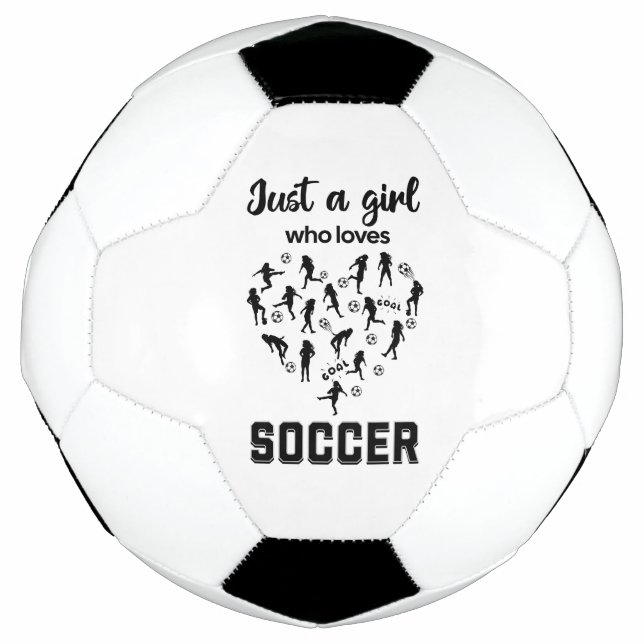Silhouette girls playing Soccer  Ball (Front)